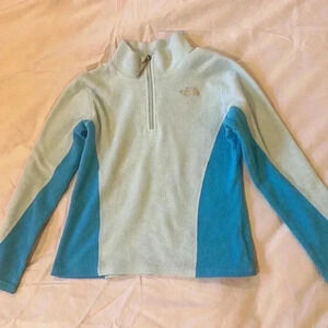 The North Face - 1/4 zipTwo tone kids pullover Polartec  fleece jacket. Size M